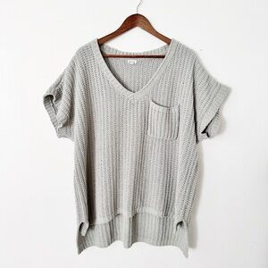 POL Light Sage Knit Sweater medium